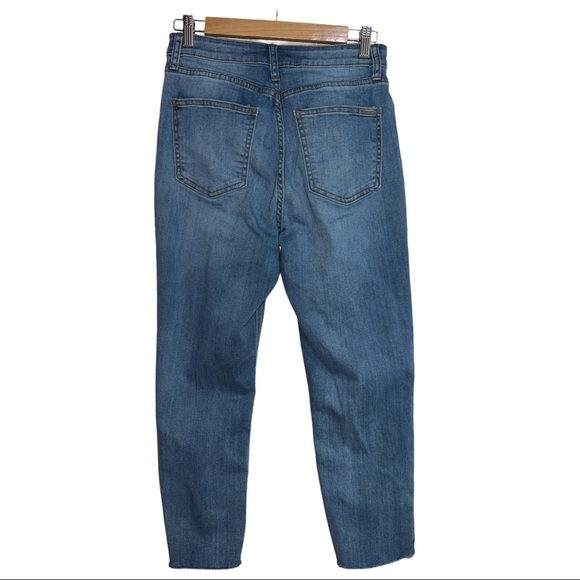 STS BLUE ALICIA MOM JEAN RAW HEM HIGH RISE WOMEN’S SIZE 28 DENIM BLUE JEANS - Picture 3 of 16
